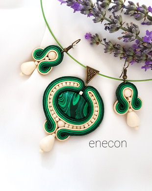 Set soutache verde
