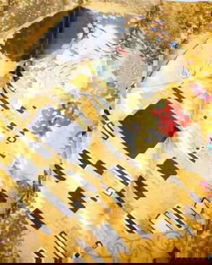 GUSTAV KLIMT - REPRODUCERE SARUTUL-  (1907)  ESARFA  MATASE NATURALA