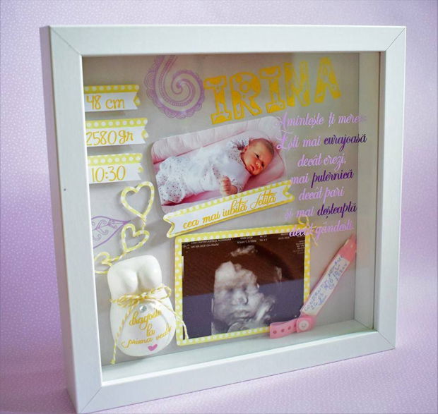 Shadow Box - cadou botez fetita