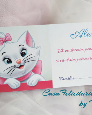 Plic pentru bani botez-Pisicuta Marie