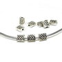 Distantiere, margele metalice dreptunghiulare, nod celtic 7x5mm SALAK-T 037