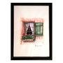Fairytale window. Pictura Originala in acuarela - Nature & Colors Collection