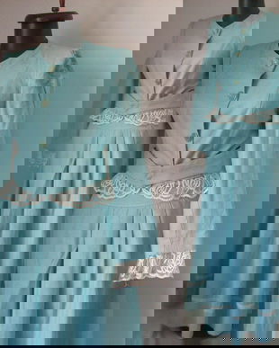 COSTUM IN BUMBAC DANTELAT