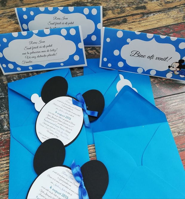 Invitatii Mickey Mouse