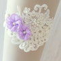 Jartiera mireasa/Jartiera cu flori textile