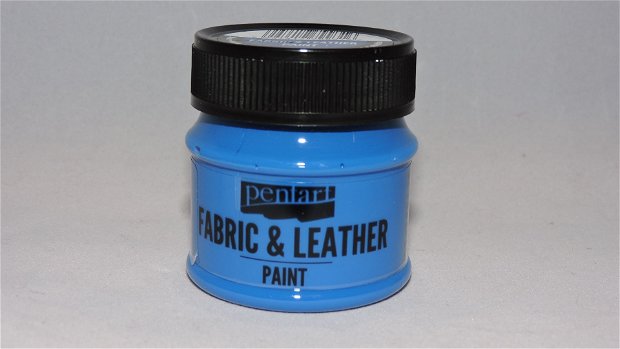 Vopsea pentru textile si piele- albastru- 50ml- 34816