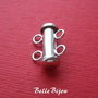Inchizatoare pentru 2 siruri din argint 925 rodiat aprox 16x12 mm