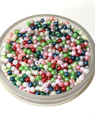 100 x Perle plastic  4 mm