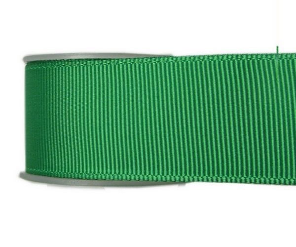 K0292 - (9m) Panglica ripsata/grosgrain, aspect matasos, diferite latimi, verde smarald