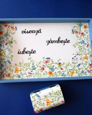 Set mot viseaza zambeste iubeste, set mot cu flori, set pentru taierea motului cu floricele, set albastru, set mot baieti