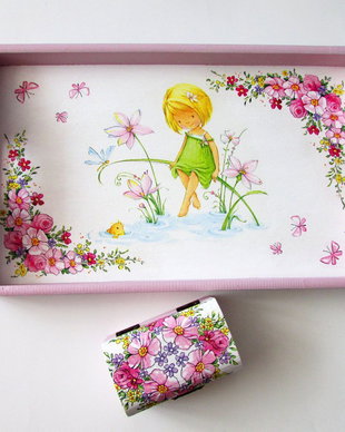 Set mot fetite, set mot cu flori, set pentru taierea motului cu floricele, set roz, set turta