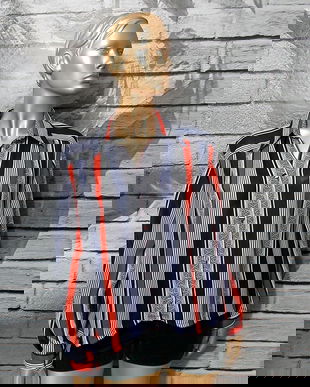 BLUZA VINTAGE "WHITE & STRIPES"