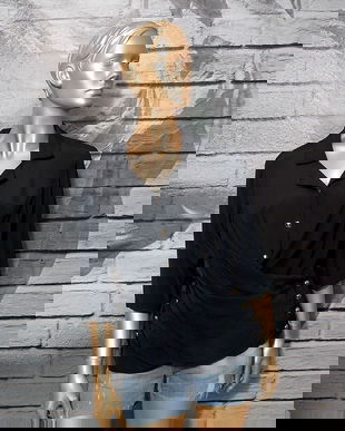 BLUZA RETRO "BLACK WRAP"