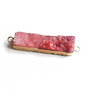 Link Agata druzy cu  margini electroplacate aur