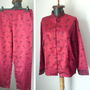 PIJAMA SATIN ROSU