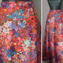 FUSTA RETRO AMPLA JERSE FLORAL