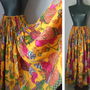 FUSTA AMPLA BUMBAC FLORAL