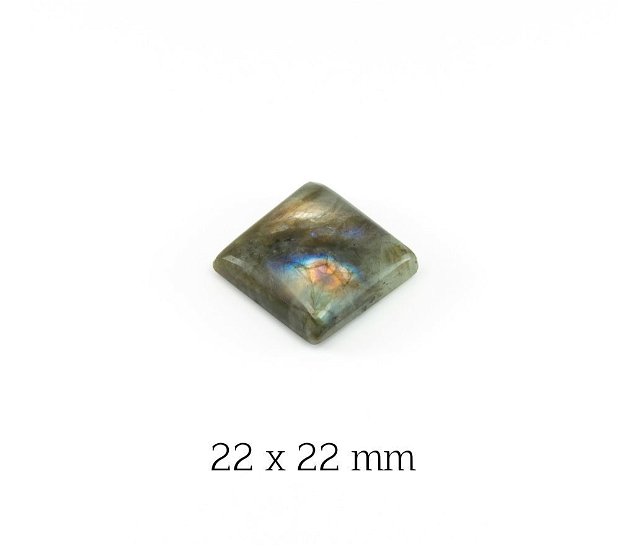 Cabochon Labradorit Clasa B, 22 x 22 mm, B08