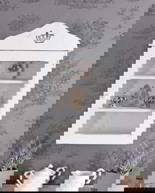 Bufetel din lemn masiv alb antichizat Cod: MXA055