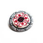 Brosa cu broderie manuala pe panza taraneasca cod   BT 2448
