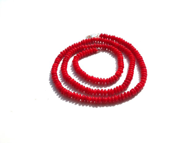Natural red coral