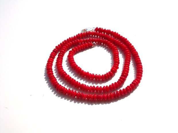 Natural red coral