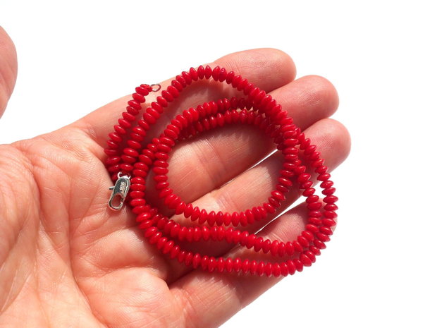 Natural red coral