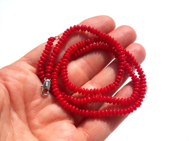 Natural red coral