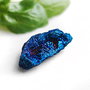 Pandantiv masiv - geoda titanium druzy