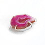 Link free form cu agat druzy  roz potolit