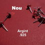 (2 bucati) Baza pentru cercei din argint 925 cu tija, platou pentru lipit si pin