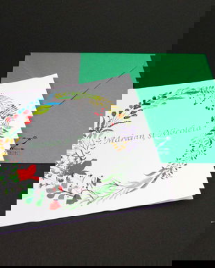 Invitatie nunta plante colorate, invitatie nunta colorata, invitatie nunta flori, invitatie botez flori