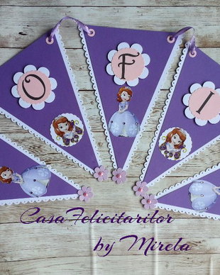 Ghirlanda botez personalizata-Printesa Sopfia