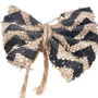 9507 - (20buc) Funda decorativa, iuta naturala / panza de sac, 60x55mm