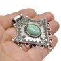 Pandantiv supradimensionat, boho, cu turcoaz 58x52mm SALAK 542