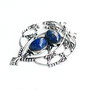 Pandant masiv cu  Lapis Lazuli in rama argintata