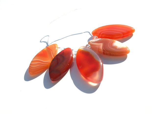 Set pandant / baza colier agate