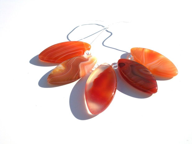 Set pandant / baza colier agate