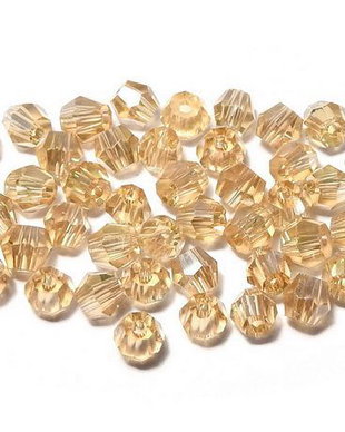 Cristale din sticla, biconice, 4 mm, Goldenrod-08