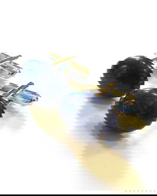 Butoni camasa barbati - Argint 925 si Lapis lazuli - BU531 - Butoni pietre semipretioase, butoni unisex argint, butoni albastri eleganti, butoni ovali