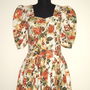 Rochie bavareza minunata, noua, din bumbac, cu imprimeu floral colorat