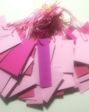 Price tags. Etichete pret. Etichete in nuante de roz