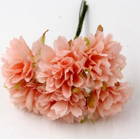 K0311 - (2buc) Buchetele flori decorative, floare 4cm