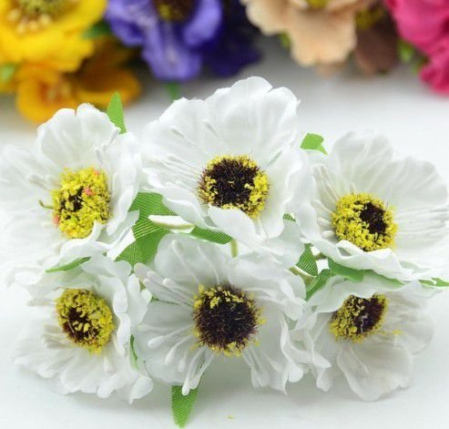 K0288 - (2buc) Buchetele flori decorative, floare 4cm