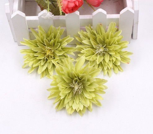 K0313 - (10buc) - Flori decorative, capete fara tija, diam.5-6cm
