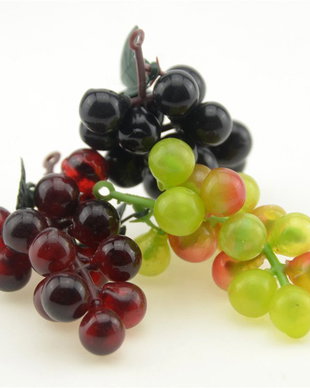 K0129 - (MIX 3 buc) Struguri decorativi, plastic usor, 6-7cm