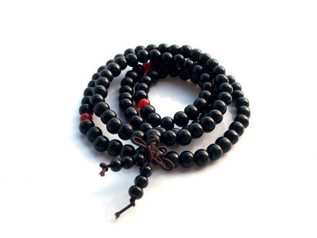 Margele tibetane din lemn de santal