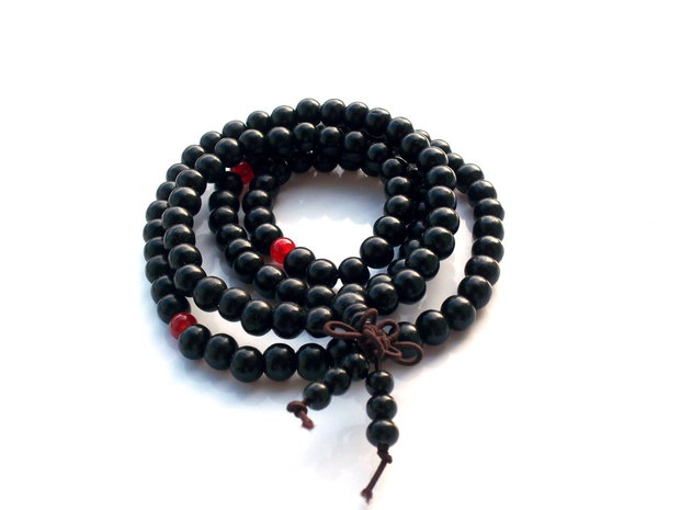 Margele tibetane din lemn de santal