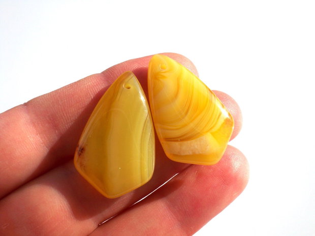 Set 2 yellow agate