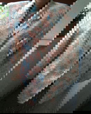 SUPERB SACOU VINTAGE MATASE NATURALA MARIME M/L